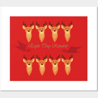 Eight Tiny Reindeer Posters and Art